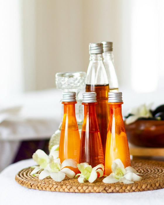 six bottles of fragrance